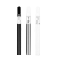 Disposable E Cigarette Vape Pen Starter Kit Flat Ceramic Mouth Tip Cartridge 0.5ML With 310mah Battery