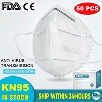 Disposable Mask Face KN95 N95 4-Layer Filtration Antibacterial Non-woven Fabric Particles Protective