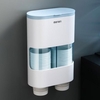 Disposable Paper Cup Holder Automatic Cup Remover Double-tube Double-row Dust-proof Wall-mounted Storage Box