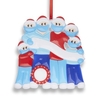 DIY Family Handwriting Face Mask Snowman Christmas Tree Hanging Pendant Decoration Ornaments