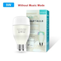 E27 Smart Wifi LED Bulb 7 9W WCRGB Tuya Smart Dimmable Lamp Bulb Color Changing with Music Compatible with Alexa Google Home