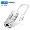 EDUP USB C HUB 1000Mbps 3 Ports USB 3.0 Type C HUB USB to Rj45 Gigabit Ethernet Adapter for MacBook Laptop Computer Accessories