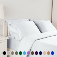 Egyptian Comfort 1800 Count 6 Pieces Ultimate Bedding Sheet Set Deep Pocket