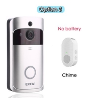 EKEN V5 Smart WiFi Video Doorbell Camera Visual Intercom With Chime Night Vision IP Door Bell Wireless Home Security Camera
