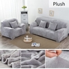 Elastic Sofa Cover Solid Color Plush Thicken Universal Sectional Slipcover 1/2/3/4 seater Stretch Couch Cover for Living Room