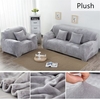 Elastic Sofa Cover Solid Color Plush Thicken Universal Sectional Slipcover 1/2/3/4 seater Stretch Couch Cover for Living Room