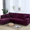 Elastic Spandex Slipcovers Couch Cover Solid Color Corner Sofa Covers For Living RoomStretch Sofa Towel l Shape Need Buy 2piece