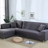 Elastic Spandex Slipcovers Couch Cover Solid Color Corner Sofa Covers For Living RoomStretch Sofa Towel l Shape Need Buy 2piece