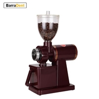 Electric Coffee Grinder Coffee Mill Bean Grinder Machine Flat Burrs Grinding Machine 220V/110V Burgundy/Black EU US Plug