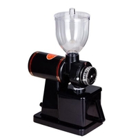 Electric Coffee Grinder Coffee Mill Bean Grinder Machine Flat Burrs Grinding Machine 220V/110V Burgundy/Black EU US Plug