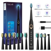 Electric Toothbrush Rechargeable 12 Brush Head Powerful Sonic Cleaning Fairywill