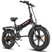 ENGWE 20 inch Fat Tire Electric Bicycle Mountain Beach Snow Bikes for Adults Electric 7 Speed Gear E-Bike with Removable 48V12.5A Battery
