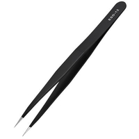 ESD - 12 Standard Tip Stainless Steel Anti-static Tweezer 10pcs