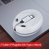 Essager 3 in 1 Retractable Magnetic Cable For iPhone Xiaomi Micro USB Type C Cable 3A Fast Charging Data Wire Cord