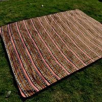 Ethnic Style Outdoor Waterproof Lawn Pad Picnic Mat Moisture-proof Mat Picnic Beach Sleeping Floor Pad