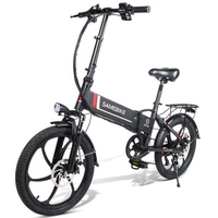 EU Free Shiping Samebike 20 Inch Folding Electric Bike 48V 10AH 350W Motor Mountain E-Bike 20LVXD30 Powerful Energy