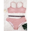European and American Popular Women Pink Bathing Suit Bikinis Swimwear