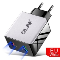 EU/US Plug Dual USB Charger Quick Charge 3.0 For Phone Adapter for Huawei Mate 30 Tablet Portable Wall Mobile Charger Fast Charger