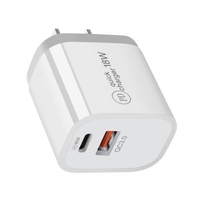EU/US Plug PD USB Charger 18W 3A Quik Charge 3.0 Mobile Phone Charger For iPhone iPhone 12 11 Pro XR Xs Samsung Xiaomi Fast Wall Chargers