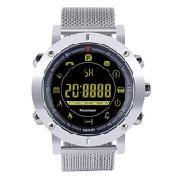 EX19 1.21 inch Large Screen Full Metal Case Smart Watch Long Standby Time Phone Information Reminder Outdoor Sports Tracker Smartwatch