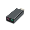 External USB Sound Card Type-C to Headphone 3D Stereo USB Audio Adapter Free drive Sound Card for Mac OS X Windows