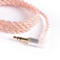 KBEAR 4-strands Copper Cable with Metal Interface 2 pin/QDC/MMCX with 3.5MM Connector for KBEAR KB06 ZSX ZS10 PRO - MMCX