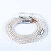 KBEAR 8 Core Silver Plated Cable With MMCX/2PIN/QDC Pins Use For ZS10 PRO ZSN PRO AS16 ZSN AS10 AS12
