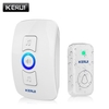 KERUI M525 Home Security Welcome Wireless Doorbell Smart Chimes Doorbell Alarm LED Light 32 Songs with Waterproof Touch Button