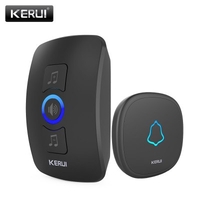 KERUI M525 Home Security Welcome Wireless Doorbell Smart Chimes Doorbell Alarm LED Light 32 Songs with Waterproof Touch Button