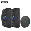 KERUI M525 Home Security Welcome Wireless Doorbell Smart Chimes Doorbell Alarm LED Light 32 Songs with Waterproof Touch Button