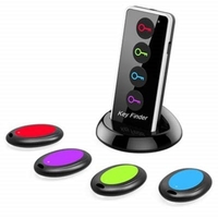 Key Finder Wireless Key Item RF Locator Tracker Remote Finder 1 RF Transmitter and 4 Receivers Tag Alarm Reminder
