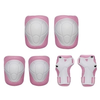 Kids 6pcs Protective Gear Knee Elbow Pads Set Wrist Guards Children Protection Pads for Skateboard Inline Roller Scooter Biking Skating Riding