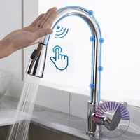 Kitchen Touch Sensor Faucet Induction Pull Rotating Household Kitchen Hot and Cold Faucet