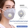 KN95 Respirator mask Polution Anti Dust Mask with valve Safety Protective Reusable Non-medical Mask