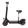 Lamtwheel 1200W Electric Scooter - Range 40-50Km/Hy 40-50Km With Off-road Tires - Foldable - With Seat-48V/22Ah Bla