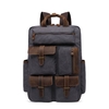 Men Backpack Retro Canvas Shoulder Bag Outdoor Travel Bag Waterproof