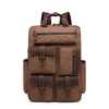 Men Backpack Retro Canvas Shoulder Bag Outdoor Travel Bag Waterproof