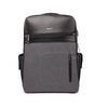 Men Casual Backpack Multi-functional Cushion Strap Zipper Opening Bag