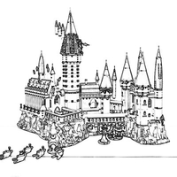 N STOCK 71043 Magic School Castle Movie Model 6742Pcs Building Block Bricks Toys 16060 Gift For Children