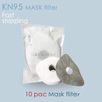 N95 Face mask Fast Shipping Reusable Dust Masks with 10 KN95 Composite Filters PM2.5