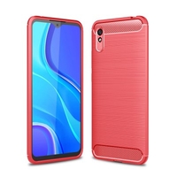 Naxtop Full Protective Phone Case Carbon Fiber Brushed Soft Bumper Back Cover for Xiaomi Redmi 9 / Redmi 9A / Redmi 9C / Redmi 10X 4G / Redmi 10X 5G / Redmi 10X Pro 5G