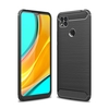 Naxtop Full Protective Phone Case Carbon Fiber Brushed Soft Bumper Back Cover for Xiaomi Redmi 9 / Redmi 9A / Redmi 9C / Redmi 10X 4G / Redmi 10X 5G / Redmi 10X Pro 5G