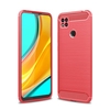 Naxtop Full Protective Phone Case Carbon Fiber Brushed Soft Bumper Back Cover for Xiaomi Redmi 9 / Redmi 9A / Redmi 9C / Redmi 10X 4G / Redmi 10X 5G / Redmi 10X Pro 5G