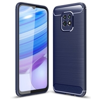 Naxtop Full Protective Phone Case Carbon Fiber Brushed Soft Bumper Back Cover for Xiaomi Redmi 9 / Redmi 9A / Redmi 9C / Redmi 10X 4G / Redmi 10X 5G / Redmi 10X Pro 5G