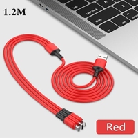 New 3-in-1 Liquid Silicone Data Cable Charging Cable 1.2M Automatic Routing Magic Line Soft Cable For Lighting/Micro USB/Type-C