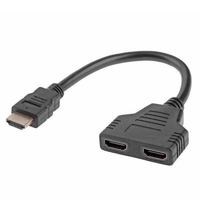 NEW 4K HDMI Cable Splitter Adapter 2.0 Converter 1 In 2 Out 1 Male to 2 Female UHD