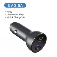 New Car Charger 2Port USB Smart Fast Charger QC 3.0/2.0 2.4A