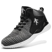 New Casual Shoes Men Breathable Mesh Flying Woven Basketball Shoes Convenient Lace-Up Lightweight Comfortable Soft sole Sports Hiking Shoes