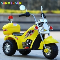 NEW Cool Children Electric Motorcycle Tricycle Off-road Charging Motorcar Baby Three Wheels Ride On Car Toys Gift For Boys Girls