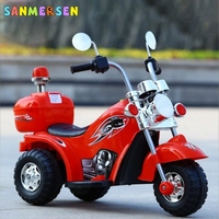 NEW Cool Children Electric Motorcycle Tricycle Off-road Charging Motorcar Baby Three Wheels Ride On Car Toys Gift For Boys Girls